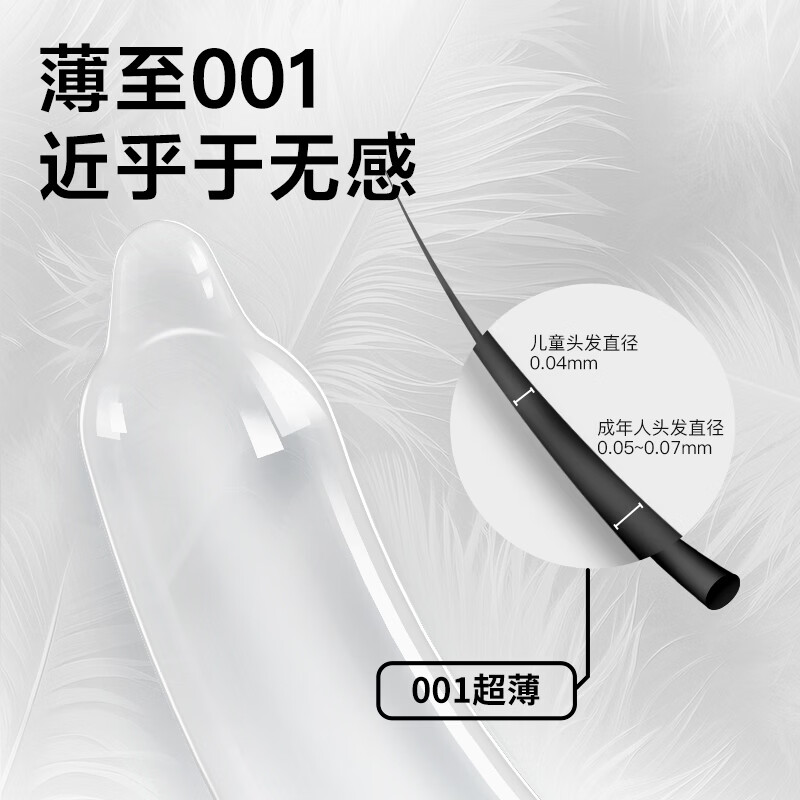 涩井避孕套超薄001持久防敏感早泄套夫妻同房情趣用品安全套情人节套 【001快潮】2只装