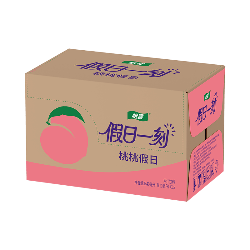 怡宝蜜水柠檬水果饮料/假日果汁 多规格 随机版本发货 蜂蜜柠檬水饮料 怡宝 桃桃假日果汁 440mL*15瓶 25.8月起产