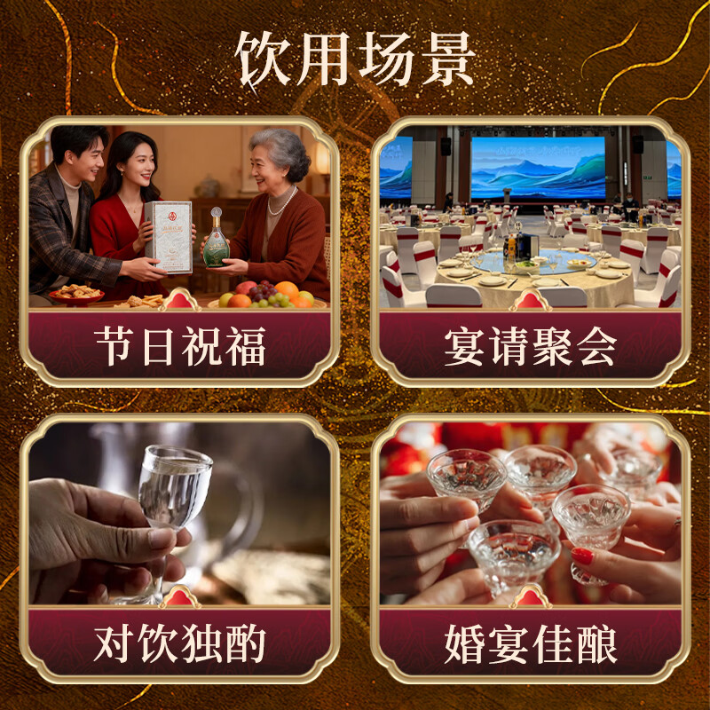 五粮浓香五粮液 丝路花雨52度浓香型酒 聚会送礼 自喝  过节过年宴会招待D 52度 500mL 6瓶 【五粮液·丝路花雨 6瓶原箱】