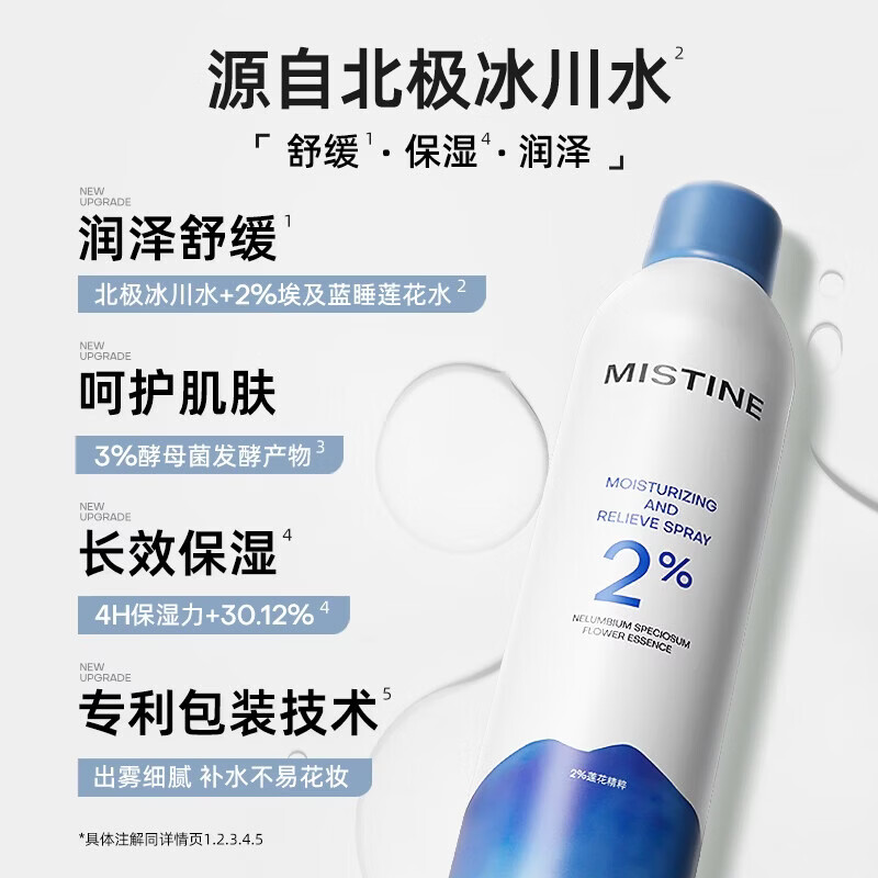 Mistine水润补水保湿喷雾润泽舒缓深澈补水C 补水保湿喷雾 300ml