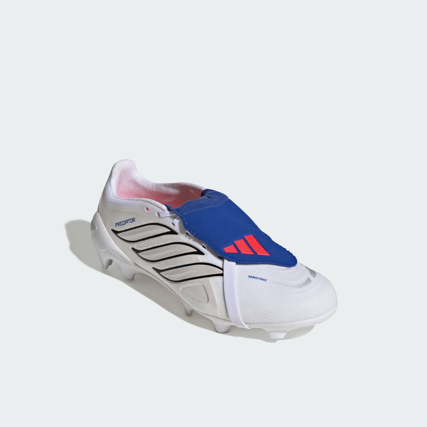 adidas PREDATOR LEAGUE FT FG天然硬草地长钉足球鞋男女阿迪达斯 白/白金属/皇家蓝   42