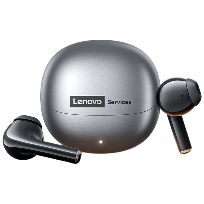 联想（Lenovo）【旗舰无损音质】无线蓝牙耳机半入耳式音乐运动游戏智能降噪长续航强音质 适用苹果华为LE210银色
