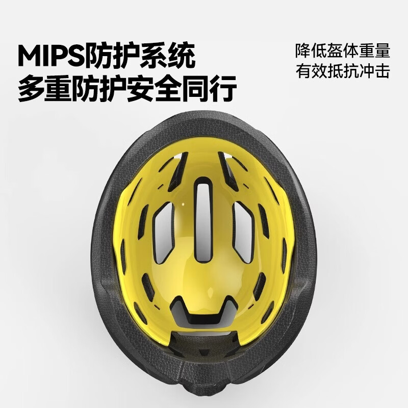 迅霆骑行头盔Mips男女自行车山地公路车安全帽一体夏季轻量单车装备 【瑞典Mips防护】亚洲版冰川白 L【55-59cm】