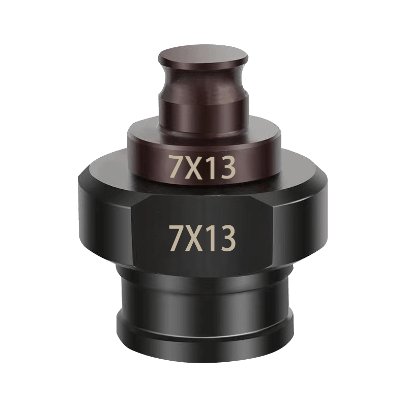 EVANLEY電動沖孔機液壓打孔機角鋼角鐵槽鋼銅鋁板開孔沖孔模具 7X13MM腰 7X13MM腰模