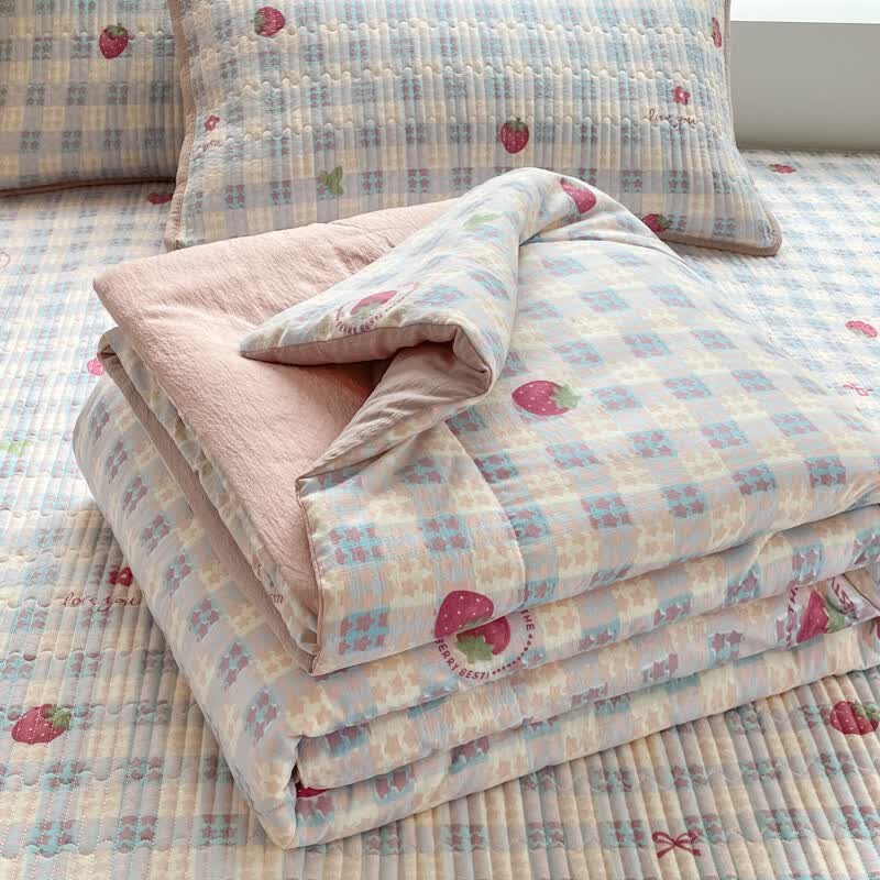 ��ɭ�Ƹ�˫��ɴ�ı������ļ���С����ӡ���յ�����������Ʒ���ӱ����� ��ݮ�� 150*200cm���ı� 74Ԫ