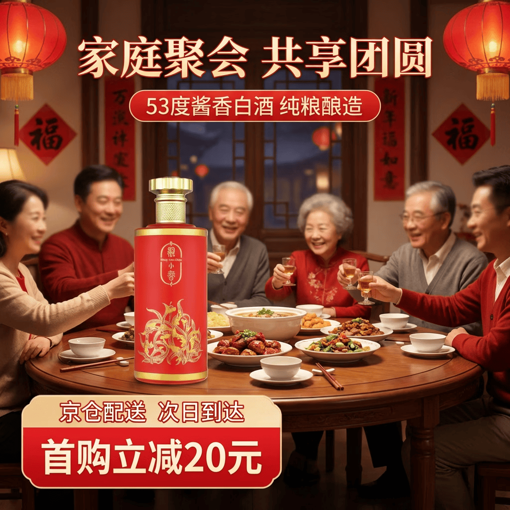 粮小春红隐53度酱香型白酒纯粮自饮口粮酒春节年货送礼酒整箱装 53度 500mL 6瓶