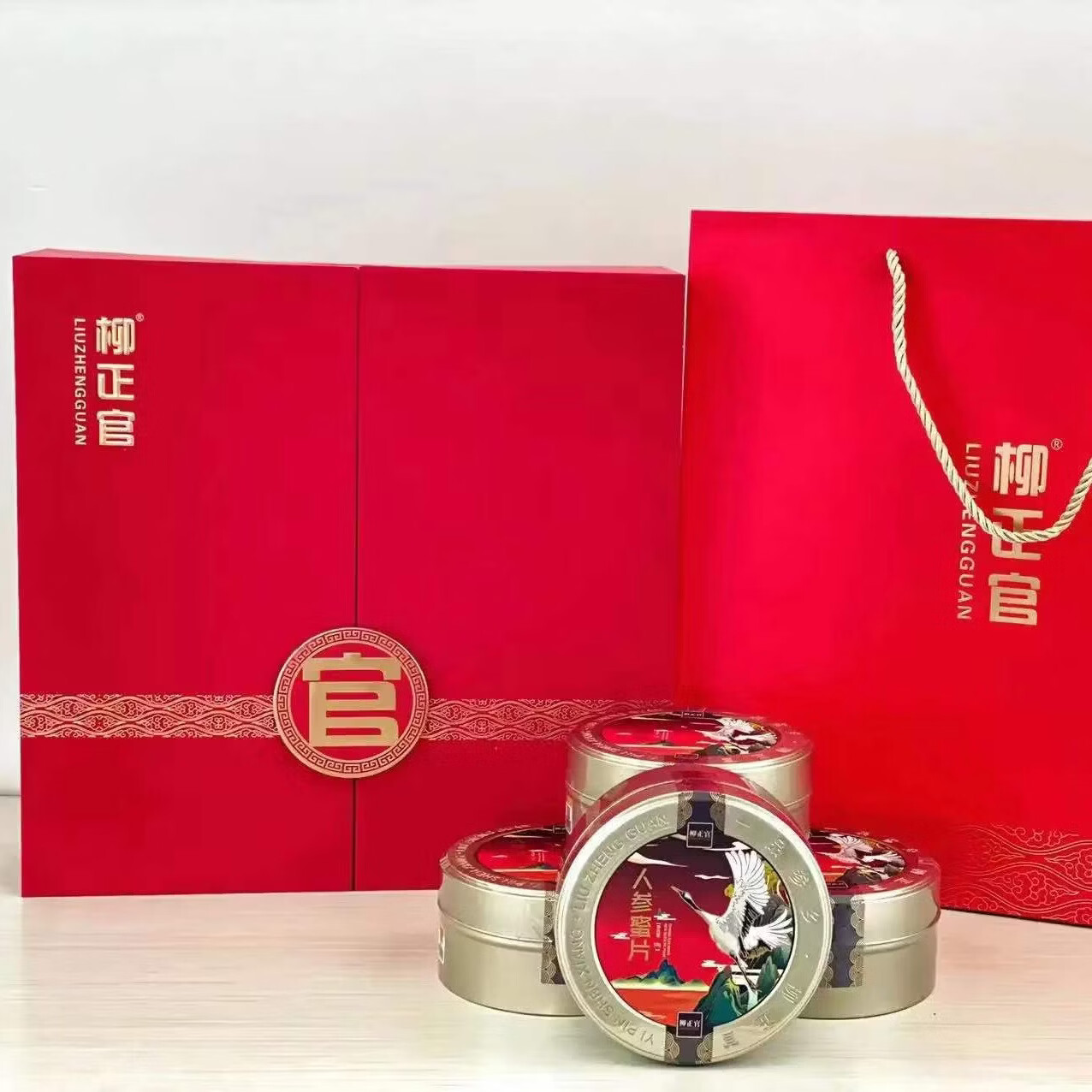 柳正官人参蜜片净重35克毛重50克鲜参冲饮 四到五年 送长辈父母礼物礼品 四罐礼盒 50g*4罐 人参，蜂蜜