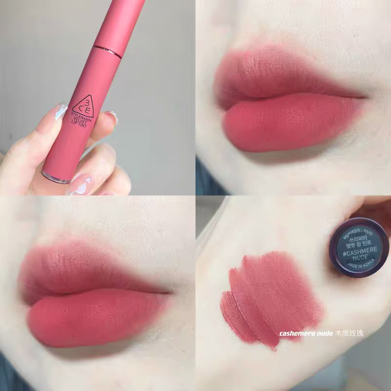 3ce柔雾奶唇泥哑光唇釉唇彩口红大女主铁锈棕温柔肉桂色持妆女生礼物 唇釉】木质玫瑰1.5g