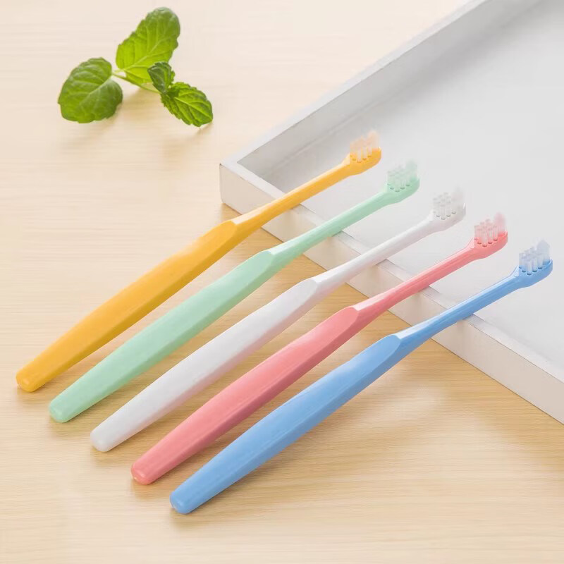 Ci日本进口正畸牙刷矫正牙齿矫正小尖头中软毛青少年成人牙套清洁 Ci正畸牙刷 M中毛 5支 【颜色随机或备注】