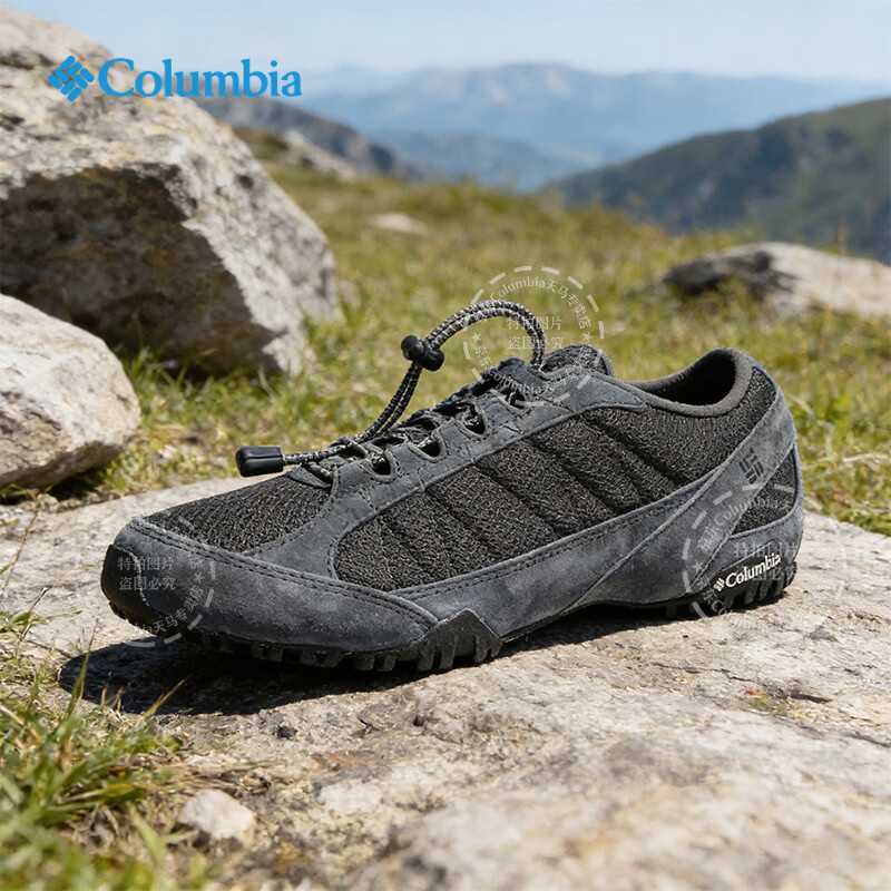 哥伦比亚（Columbia）男鞋26春夏款舒适户外休闲运动鞋耐磨抓地登山鞋低帮徒步鞋 012 /深灰色/晒图退10 42