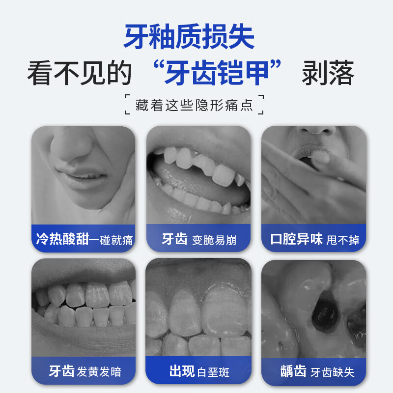 锐杰斯护龈固齿牙膏RegeSi磷硅酸钙修护牙釉保护牙龈防蛀防龋抑牙菌斑 60g*2支 【赠15g牙膏1个】