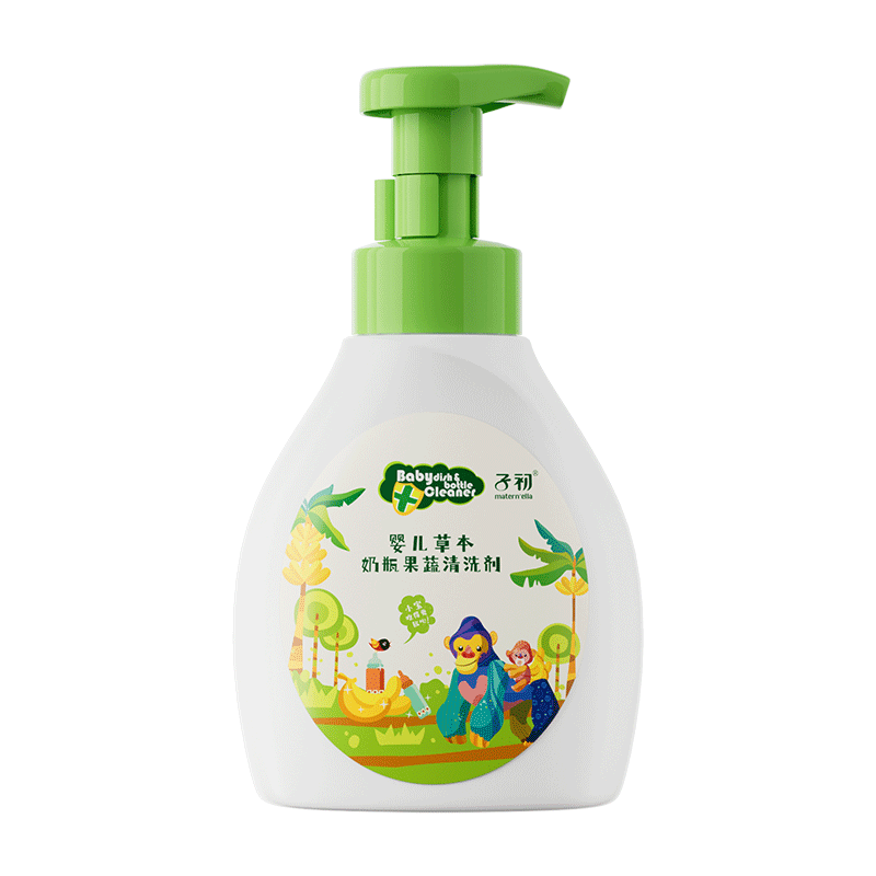 子初奶瓶果蔬清洗剂草本植萃果蔬餐具奶瓶奶嘴清洗液500g