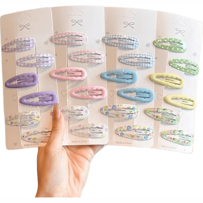 ��ͯ�ɰ���ɫ���� Ůͯǰ�����鷢bb�� ������ͷ�� ��ɫ12���� 2.9Ԫ