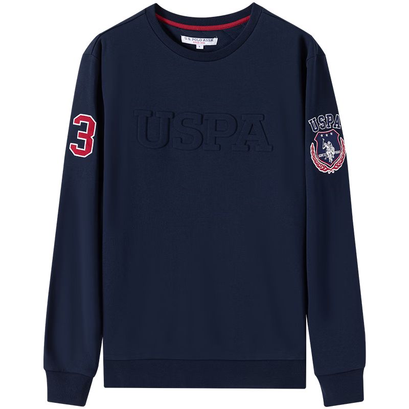 ���ڲ�����U.S. POLO ASSN.�������＾Բ�쳱�����ɳ���T����ʿ����������װ ��ɫ M 124.92Ԫ