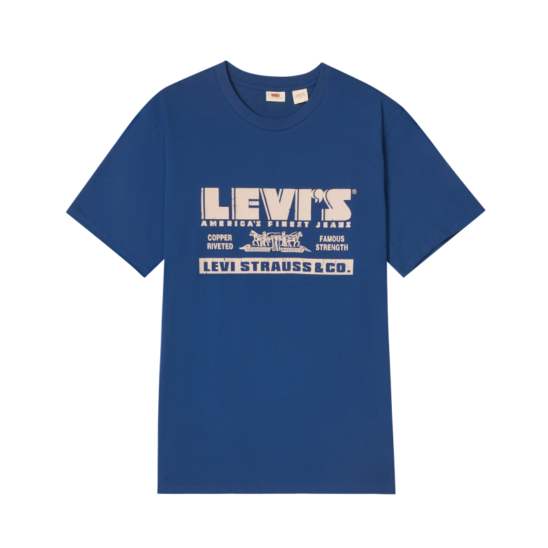 Levi's��ά˹26�괺���¿���ʿ��ʽ��������˫��ӡ����֯����T�� 129Ԫ