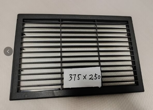 双幼制冰机通风窗冷凝器过滤网XINGJI冰箱防尘网茉莉奶白冷柜配件 浅灰色 375/250通风窗