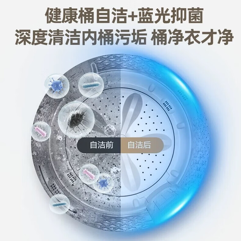 长红幸福号13公斤洗衣机全自动波轮洗衣机家用小型洗烘一体脱水甩干机大容量直排式出租屋宿舍公寓 10KG【蓝光抑菌+智能风干+强劲电机】 波轮