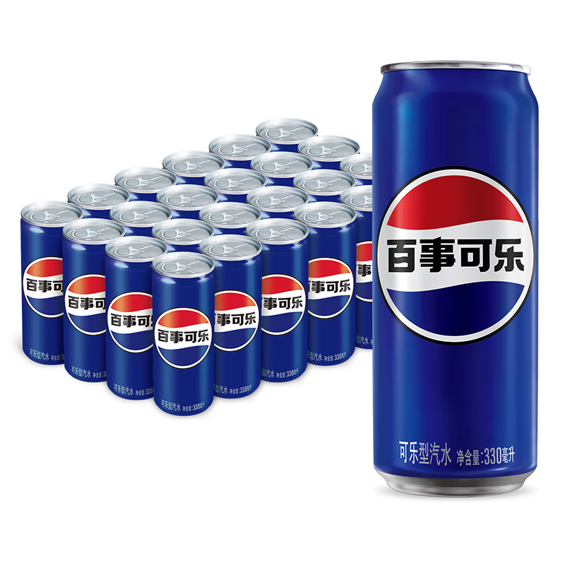 ���ڲ��������¿���Pepsi ϸ���� ��������ˮ̼������330ml*24�� ����װ�Ϻ����³�Ʒ 41.42Ԫ