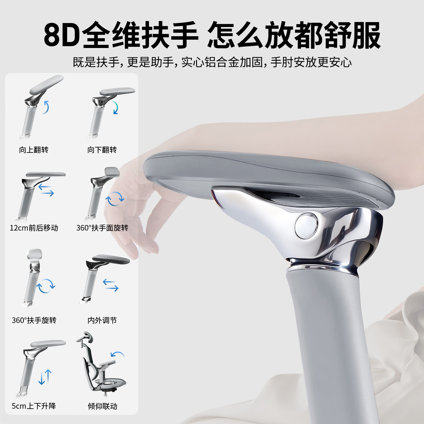 沃时天策Ultra/Max人体工学椅子透气舒适办公座椅久坐护腰书房电脑椅 AIR2.0灰+脚踏+8D扶手+定型棉坐垫+双擎腰靠+铝合金背