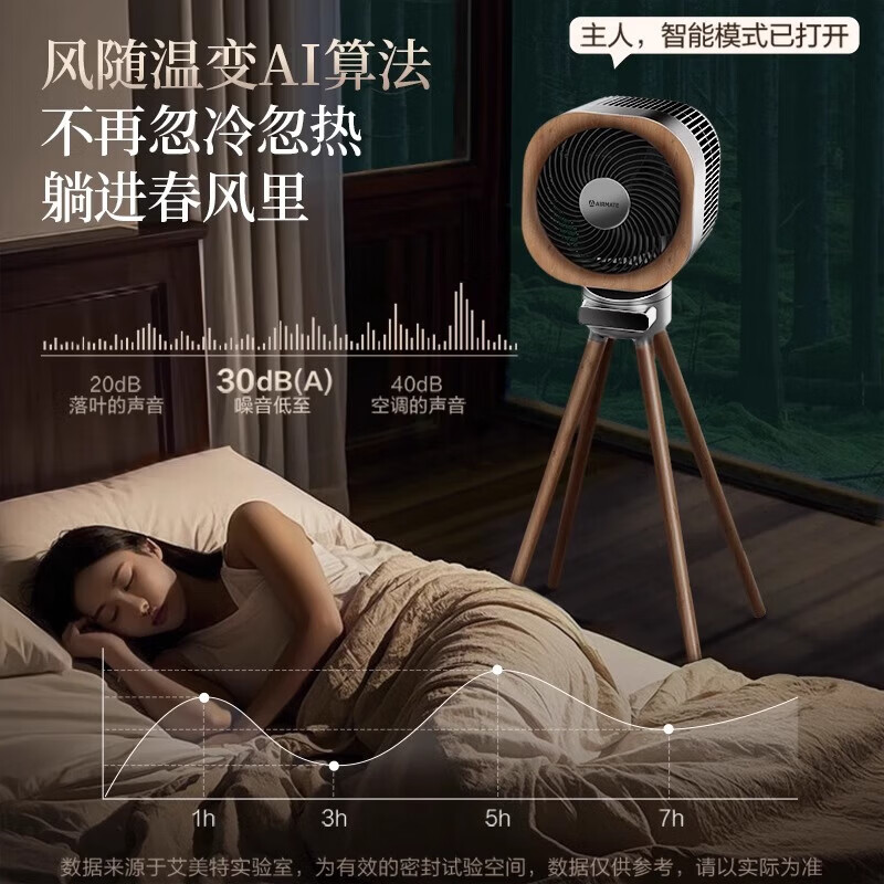 艾美特小静奢魔方电风扇 艺术风扇空气循环扇 大平层家用四方扇 Air1plus Air15 艺术空气循环扇AIR15