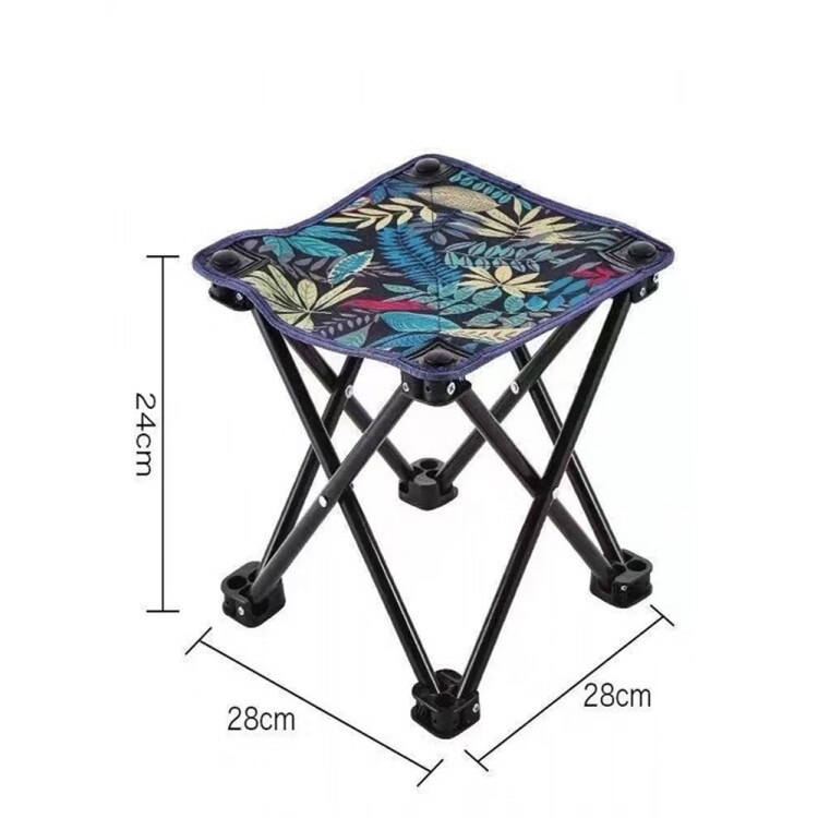 胖东来同款折叠凳户外马扎折叠小凳子折叠椅板凳钓鱼凳矮凳马扎写 枫叶加厚28厘米大号【平登】