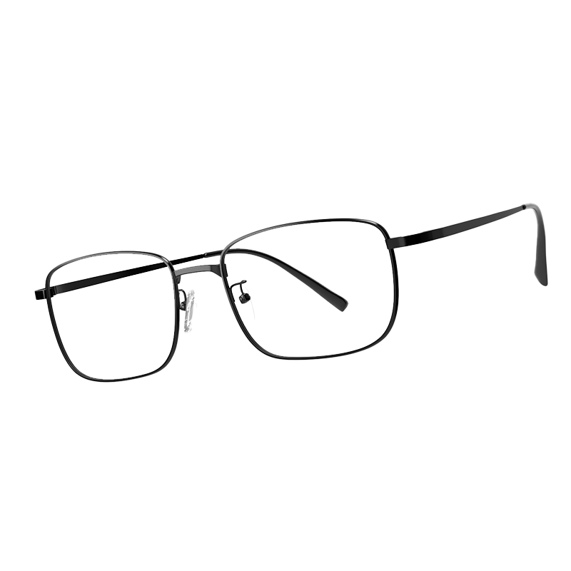 京東京造近視眼鏡框商務(wù)超輕鈦架專業(yè)配鏡蔡司澤銳鏡片防藍(lán)光Plus 黑1.67