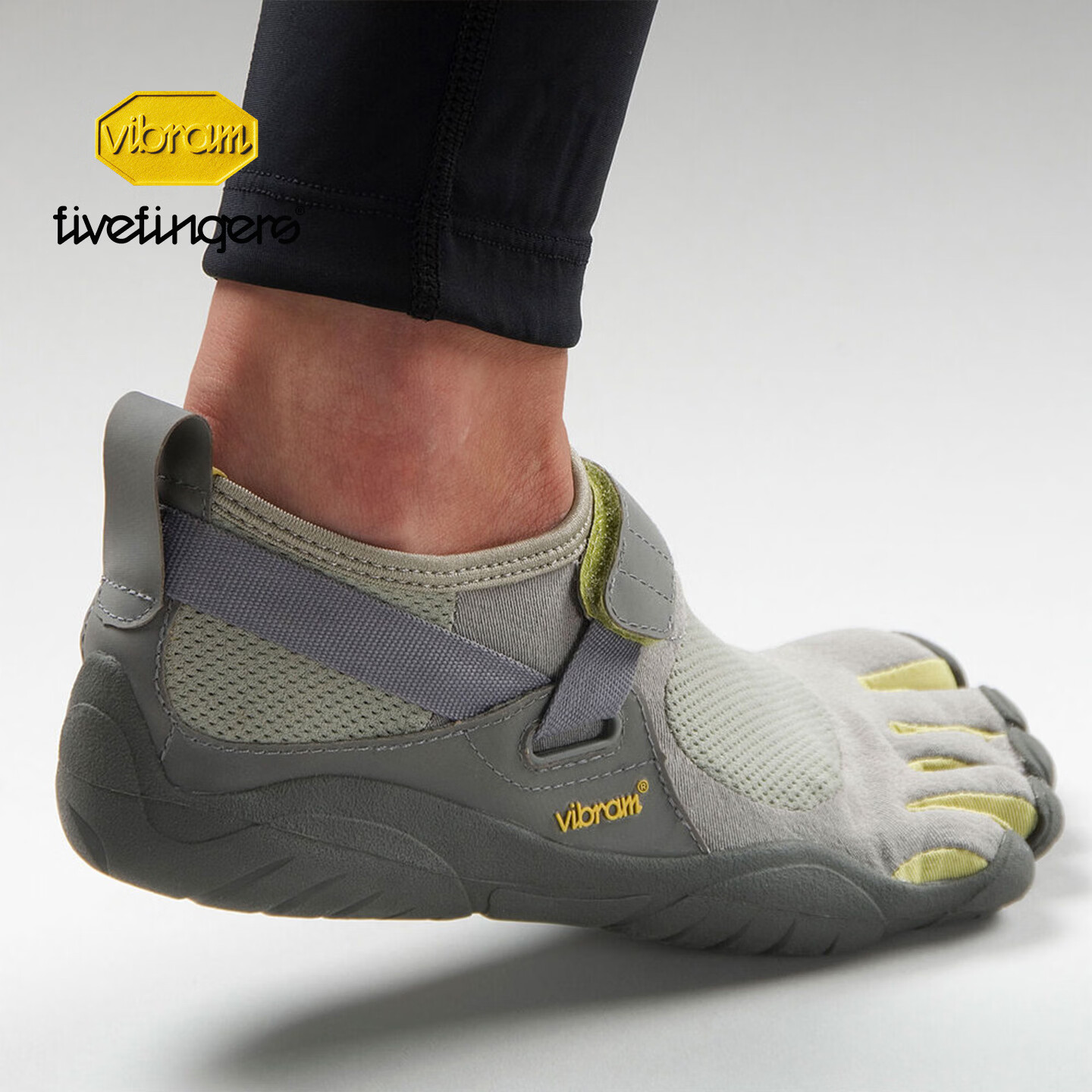 Vibram五指鞋 晨跑夜跑赤足鞋轻便透气跑步鞋健身休闲运动鞋KSO 黑色（男款） 41