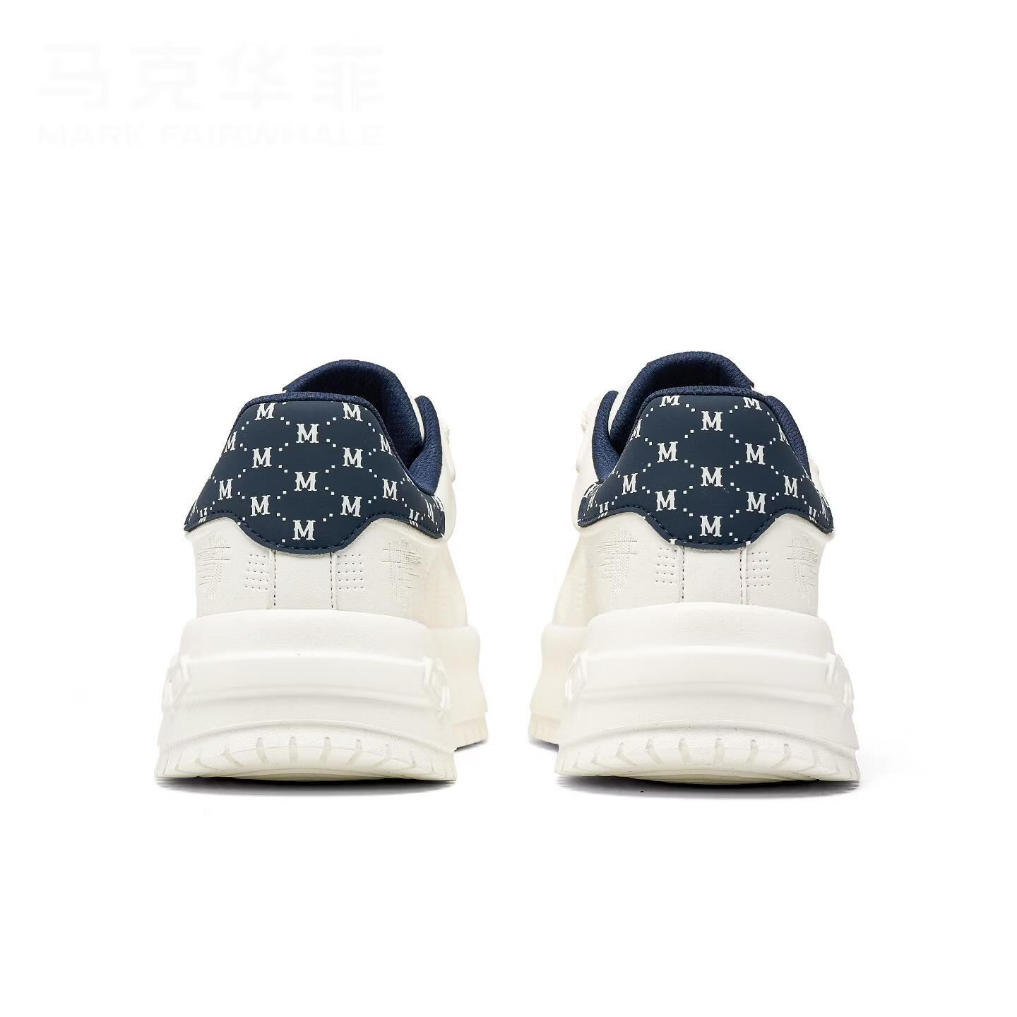 马克华菲男鞋2026春季新款经典板鞋厚底增高轻奢小白鞋复古百搭运动休闲鞋 米蓝 41 标准运动鞋码