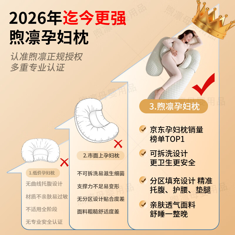 煦凛日本孕妇枕可拆洗护腰侧睡枕睡觉专用神器托腹侧卧枕抱枕用品孕期 【黑白梦境】吸湿抑菌 | 亲肤柔软 全孕期适用