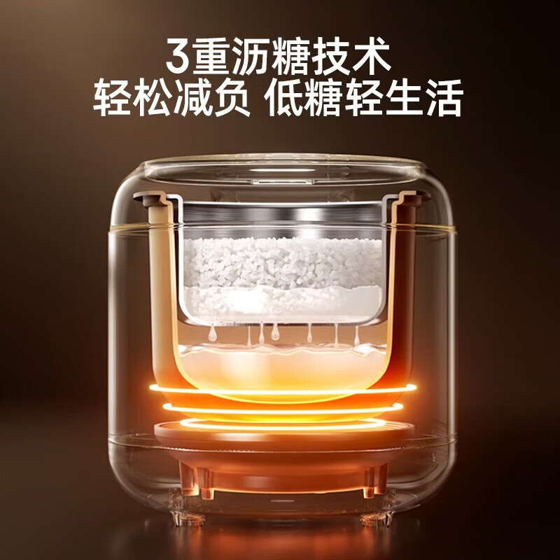 钻石牌智能微压锅电炖锅电火锅多功能一体宿舍小电锅泡面锅炒蒸煮一体锅小型1-2人迷你电蒸锅家用2-3人 2L 【无蒸笼款】上蒸下煮+钛内胆不粘锅+沥糖米饭