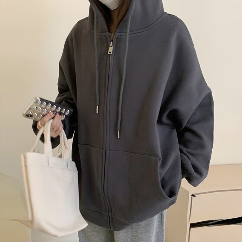 Halo Queen卫衣女秋季连帽薄款外套韩版潮学生开衫上衣女 H136W1746怎么看?