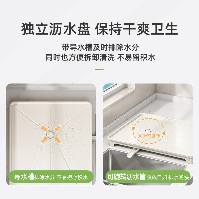 AILUKI日本碗碟收纳架沥水碗盘架不锈钢碗架厨房置物架放碗筷沥水篮 枪灰大号-旗舰款-生锈包换