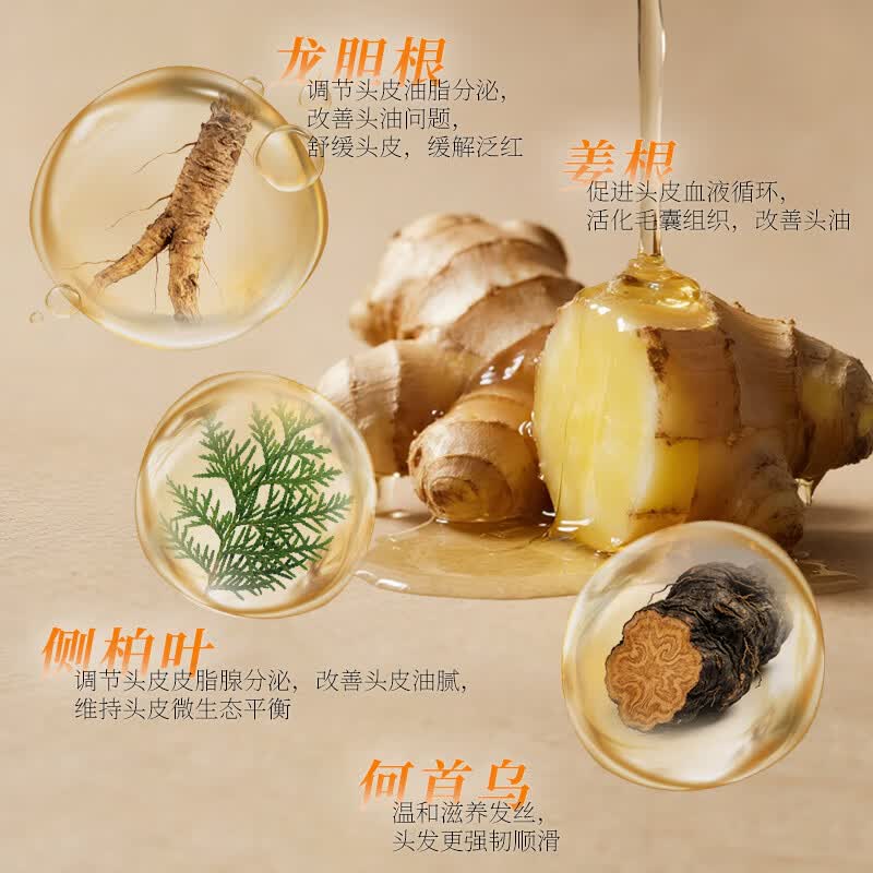 草方百草堂去屑洗发水男女士通用去屑控油丰盈蓬松柔顺天然草本洗发膏 【油+屑 加赠48mL】控油蓬松+祛屑