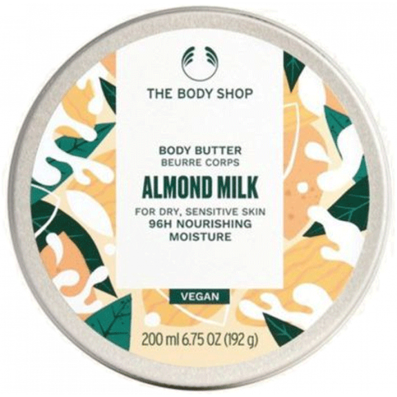 美體小鋪潤膚霜butter身體乳霜秋冬96h滋潤保濕全身用英國進口原裝 甜杏仁奶-200ml