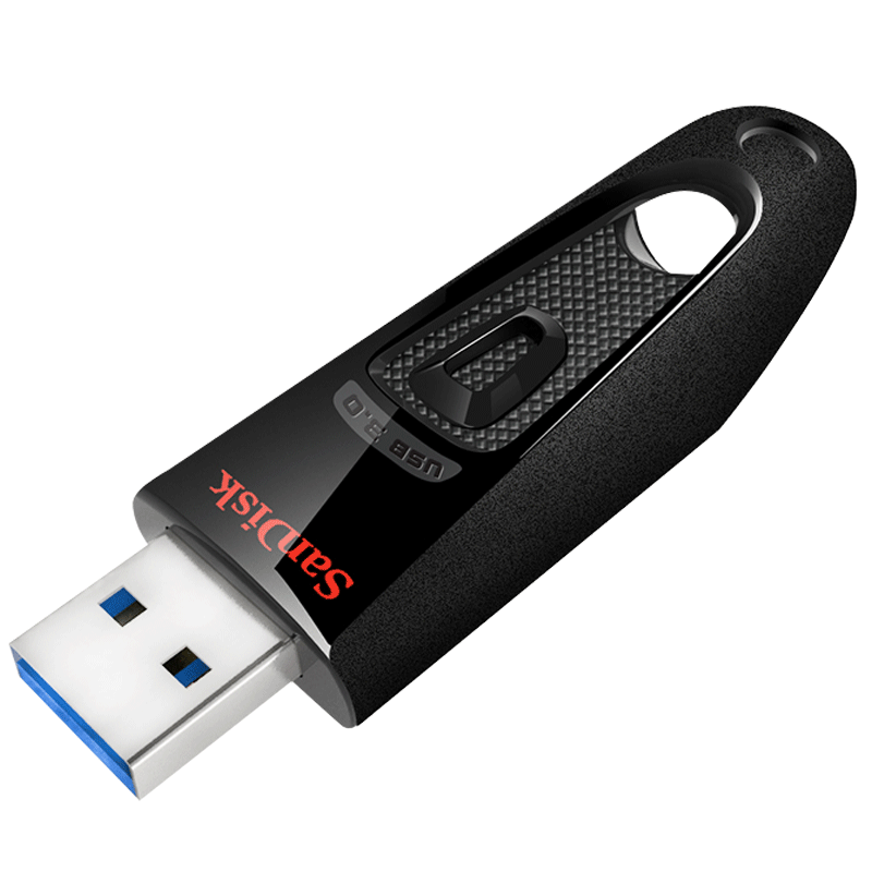 闪迪（SanDisk）u盘 商务加密U盘 优盘 高速USB3.0办公u盘至尊CZ48系列 U盘+精美挂链 32GB