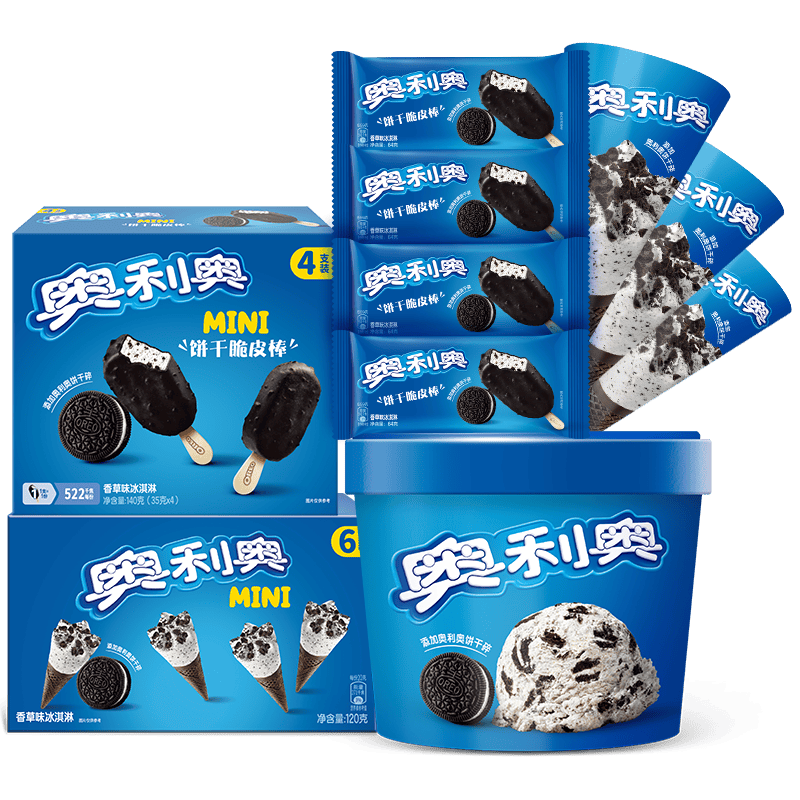 �����£�Oreo�������ȫ�Ҹ� ��Ƥ��*8֧ ��Ͳ*9֧ Ͱװ*1Ͱ ����18֧ 130.56Ԫ