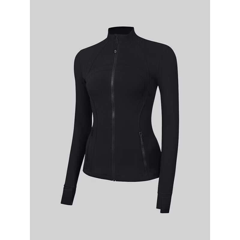 lululemon女士运动夹克 Define Nulu面料芯吸 立领纯色外套瑜伽女款外套女 黑色 M (8)