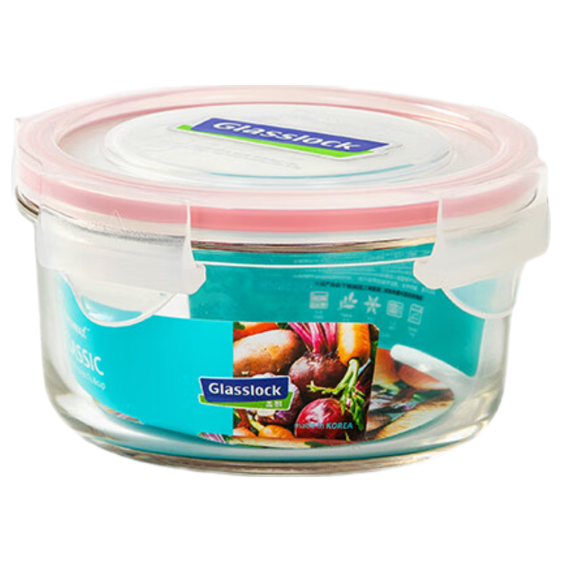 GLASSLOCK �������ڱ��ʺ��䶳����иֻ�����Ӥ��������ʳ��С�Ų����� Բ�κ�Ȧ370ml(΢����