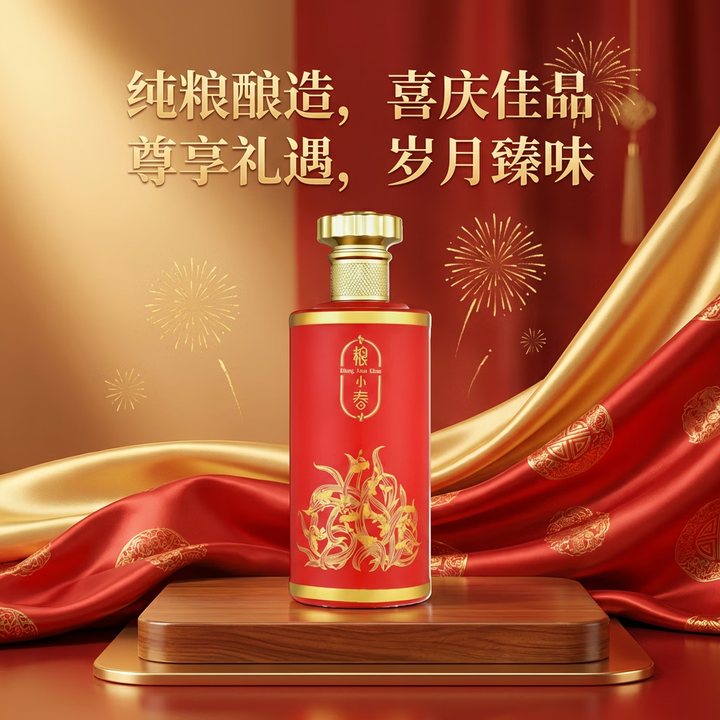 粮小春红隐53度酱香型白酒纯粮自饮口粮酒春节年货送礼酒整箱装 53度 500mL 6瓶