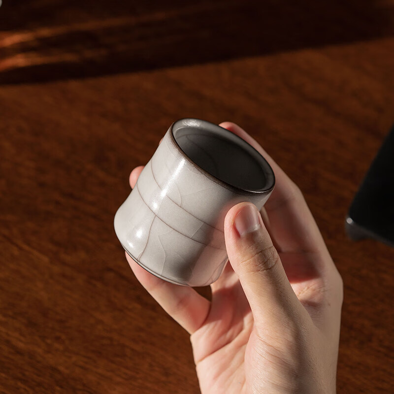 萬仟堂(Edenus)哥窯茶杯陶瓷高端主人杯單杯功夫茶杯個(gè)人專用五大名窯 哥窯_千杯 200mL以下