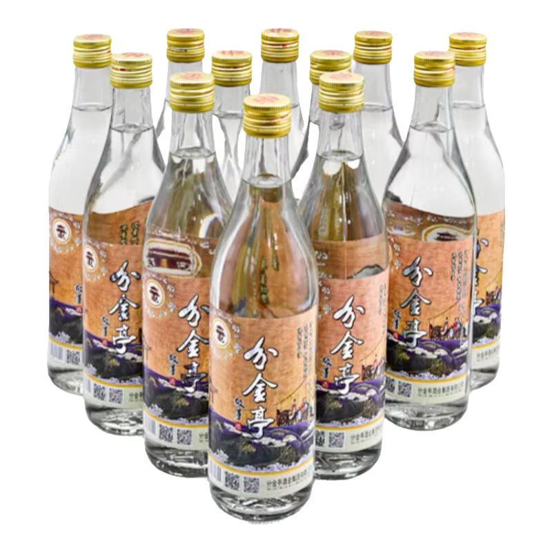 分金亭-故事 濃香型50°高度白酒 純糧釀造 500ML*12瓶 整箱 自飲口糧酒 50%vol 500mL 12瓶 分金亭-故事