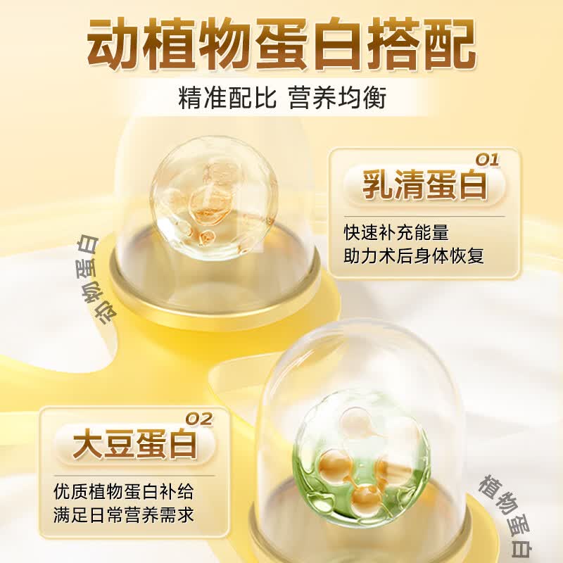 同仁堂无蔗糖营养蛋白粉男女中老年人术后恢复增强免疫 无蔗糖营养蛋白质粉 900g*2罐
