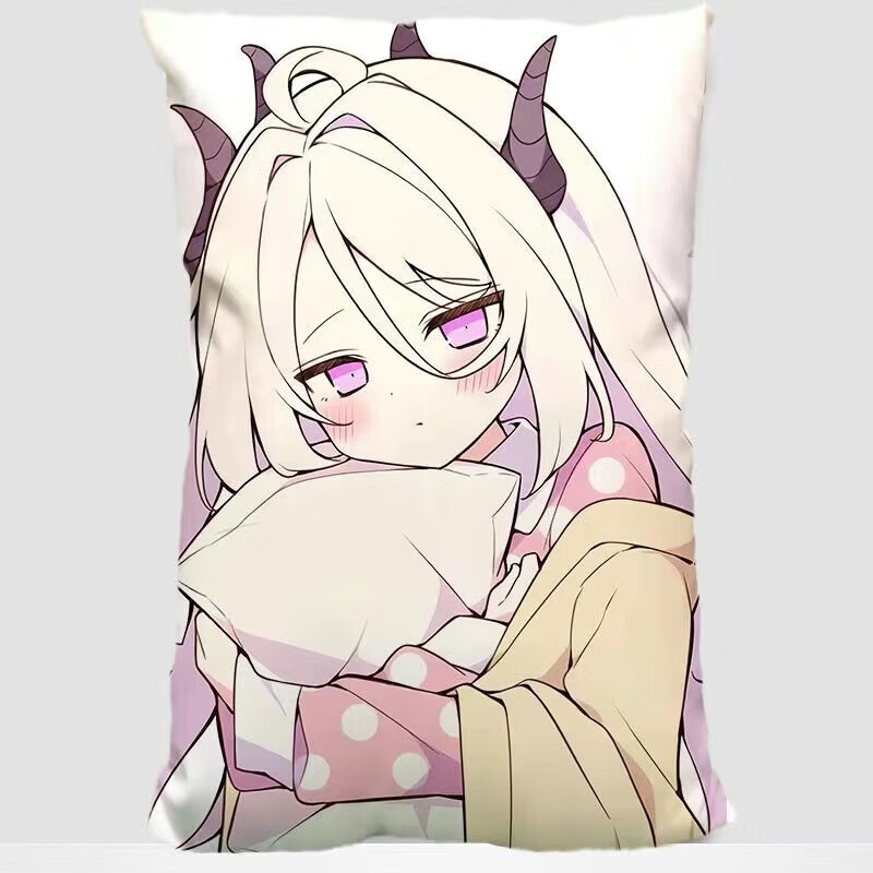 CLCEY灿驰空崎日奈抱枕蔚蓝档案动漫周边二次元可爱长方形靠枕送朋友礼 50x30cm双面(枕套) CXRNK-1