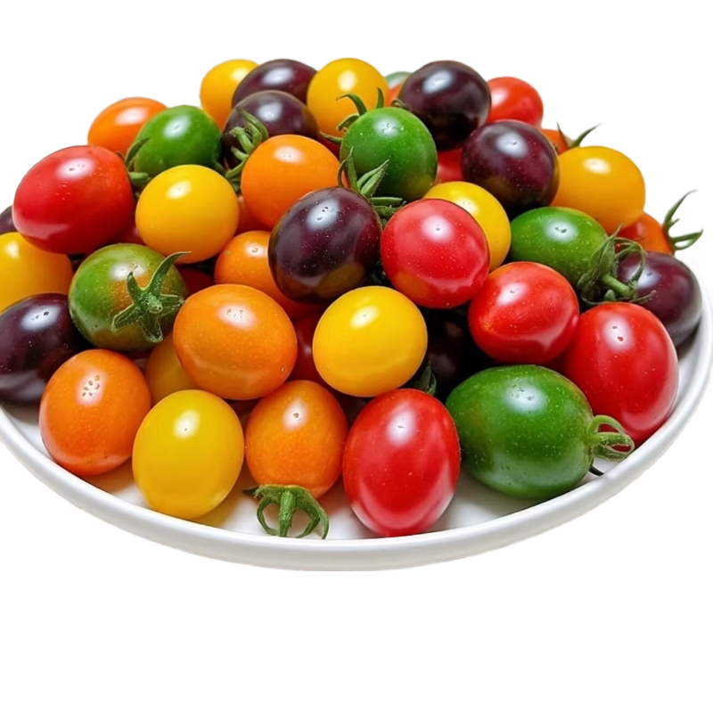 京鲜生 山东多彩七色小番茄净重3斤 新鲜蔬菜颜色随机圣女果 源头直发