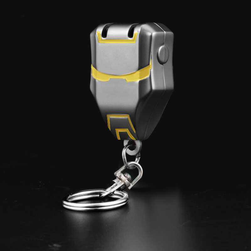 变形金刚指甲刀 不锈钢迷你折叠指甲钳 防飞溅钥匙扣便携指甲剪刀 铁盒装-哑灰色