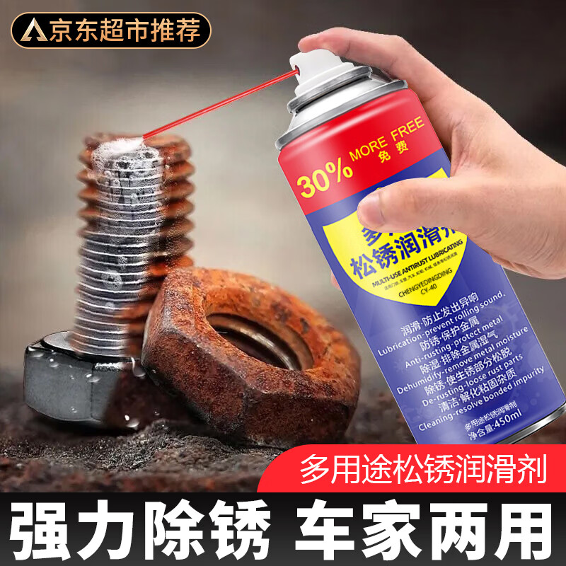 CHENGYEDINGDING除锈剂450ml 润滑油机械防锈油门窗轴锁芯合页自行车消除异响