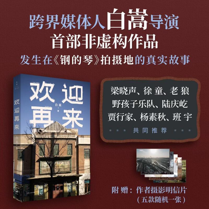 欢迎再来（白嵩导演纪实文学作品，发生在《钢的琴》拍摄地的真实故事。梁晓声、徐童、老狼、野孩子乐队陆庆屹、贾行家、杨素秋、班宇共同推荐）