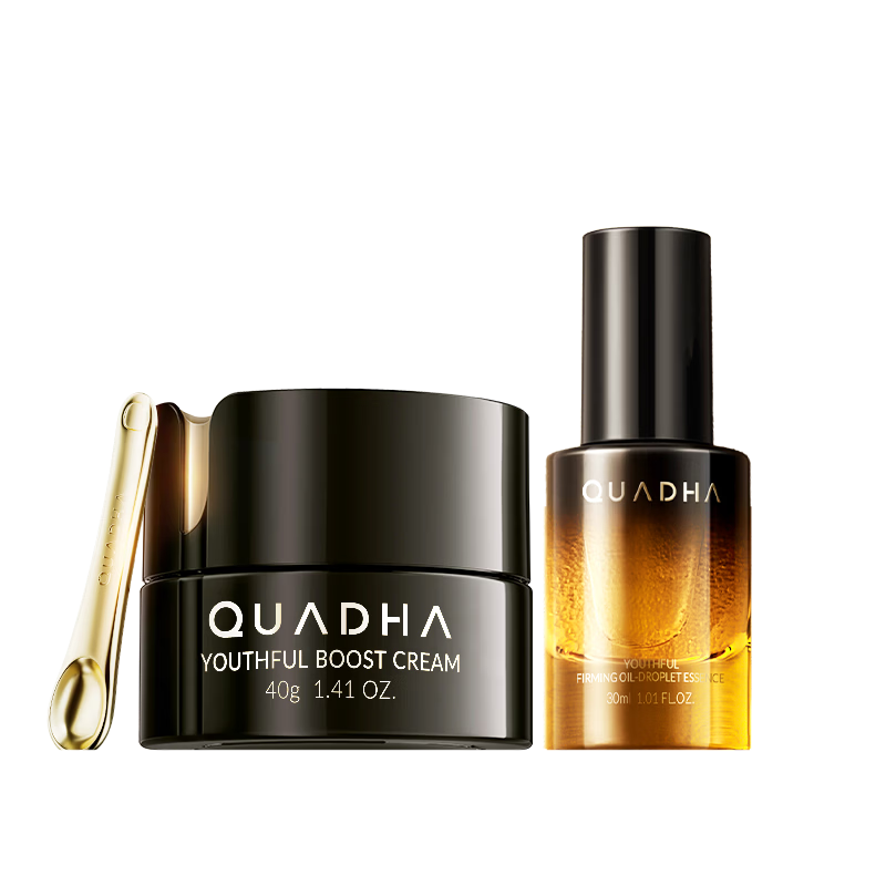 夸迪【全新升级】CT50能量爆珠精华油超弹霜套装（油30ml+霜40g）礼物