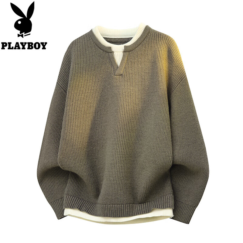 ���ڲ������������ӣ�PLAYBOY��������ë����ʿ�ﶬ���Ӻ�����Բ������֯����ůë���� ����� XL ��������140-160�� 75.05Ԫ