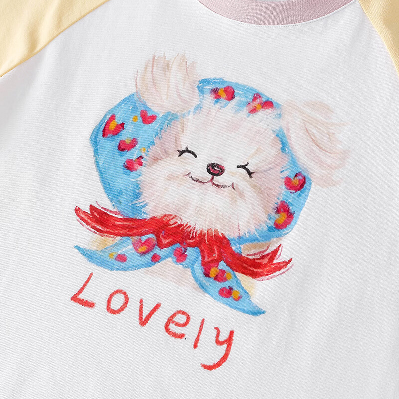 棉花堂(cottontown)【100%棉】棉花堂儿童纯棉长袖T恤春秋宝宝新款女童打底男童童装 藏青 90 90/52